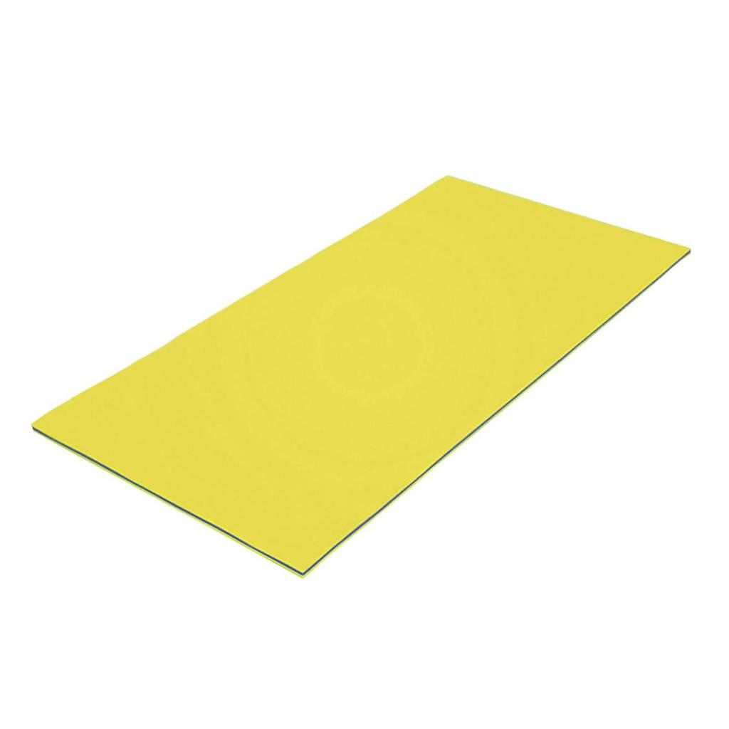 Water Floating Mat Soft Lightweight Lounge Mattress for Boating Lake Outdoor Yellow