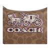 Coach Borsa a mano Payton 22 con motivo a carrozzeria in tela rivestita e pelle liscia da donna Marrone Nero Ciliegia CX608-IMXGY
