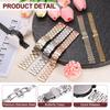 [uxcell] Stainless Steel 12mm Quick Release Metal Band, Hinged Clasp, High-Polished Finish, Replacement Watch Strap with Removal Tool, Men's &