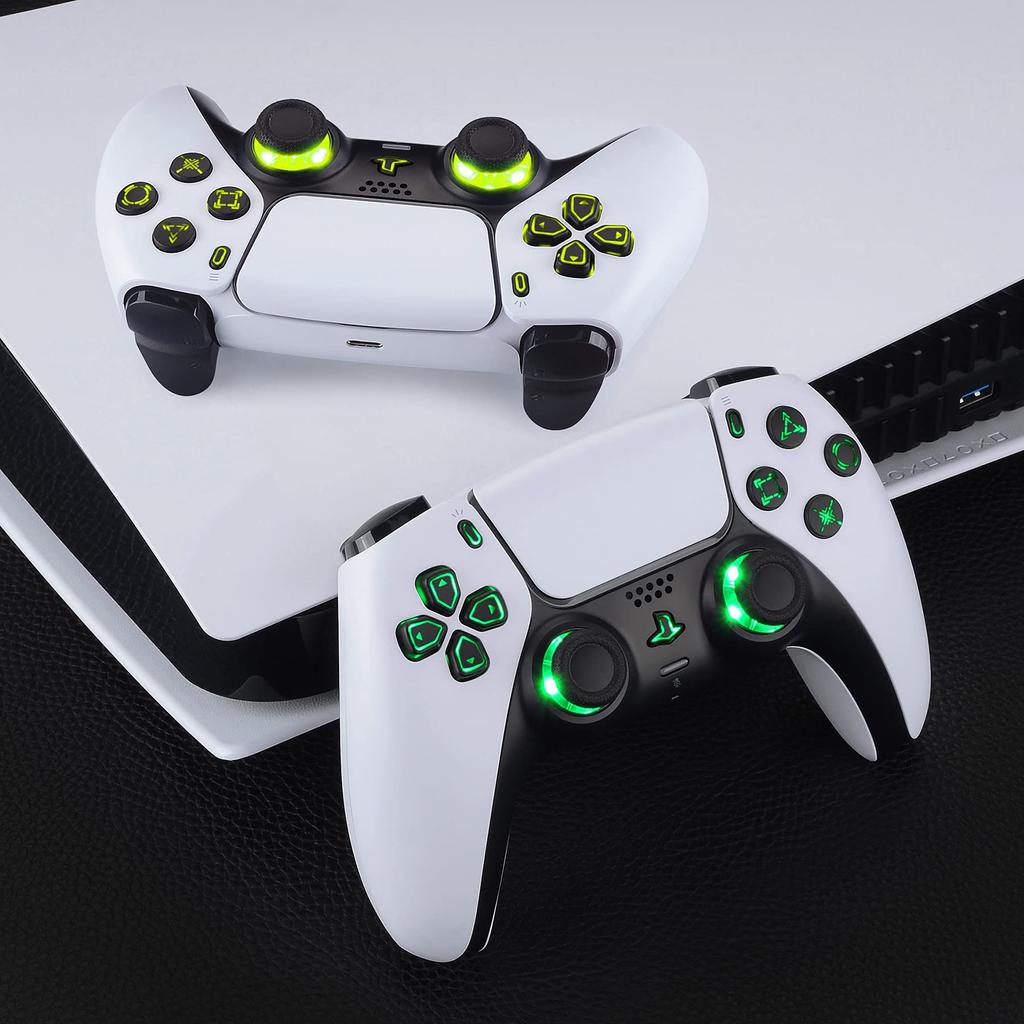 This is not a but an eXtremeRate DTF V3 LED Kit for the PS5 controllers and featuring multicolored illumination for the share and home face