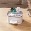 Plastic Desktop Tissue Box and Storage Organizer