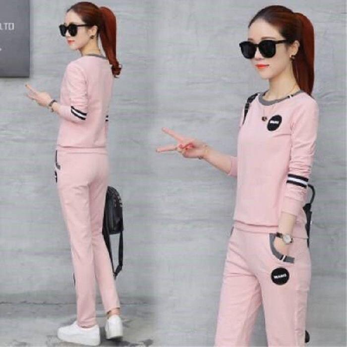 Sports Suit Women's Spring and Autumn Thin Casual Clothes Long-sleeved Trousers Suit Sweatshirt Two-piece Set