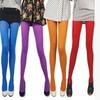 Run Resistant Solid Colored Semi Opaque Footed Tights High Waist Pantyhose Control Top Tights Halloween Cosplay Costume