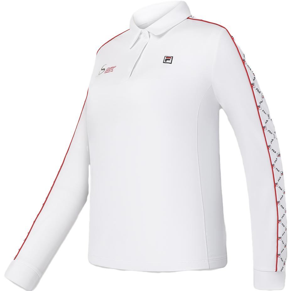 

New FILA Polo Shirt Women s Jade White A11W343218F-WT M