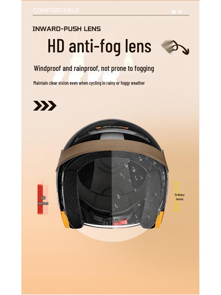 Certified Electric Vehicle Half Helmet for Men & Women, All-Season, Winter Protection, Motorcycle Helmet 11