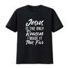 Herren Jesus ist der einzige Grund, warum ich es so weit geschafft habe Gott Religiös T-Shirt Schwarz 2XL Vintage Gewaschenes Oberteil Für Den Alltag