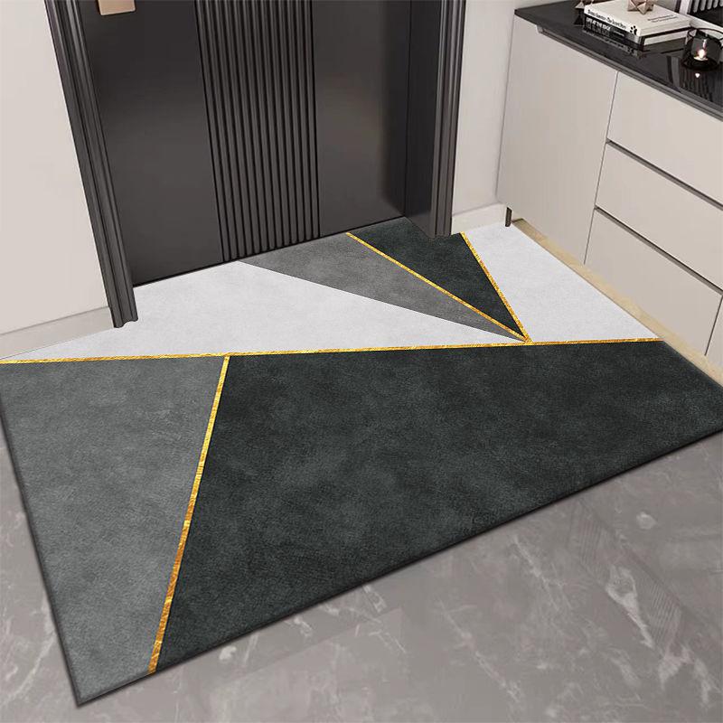 Floor Mat Simple Modern Doormat Durable Anti-slip Household Entrance Bathroom Universal Decoration Water-proof New Carpet Ins