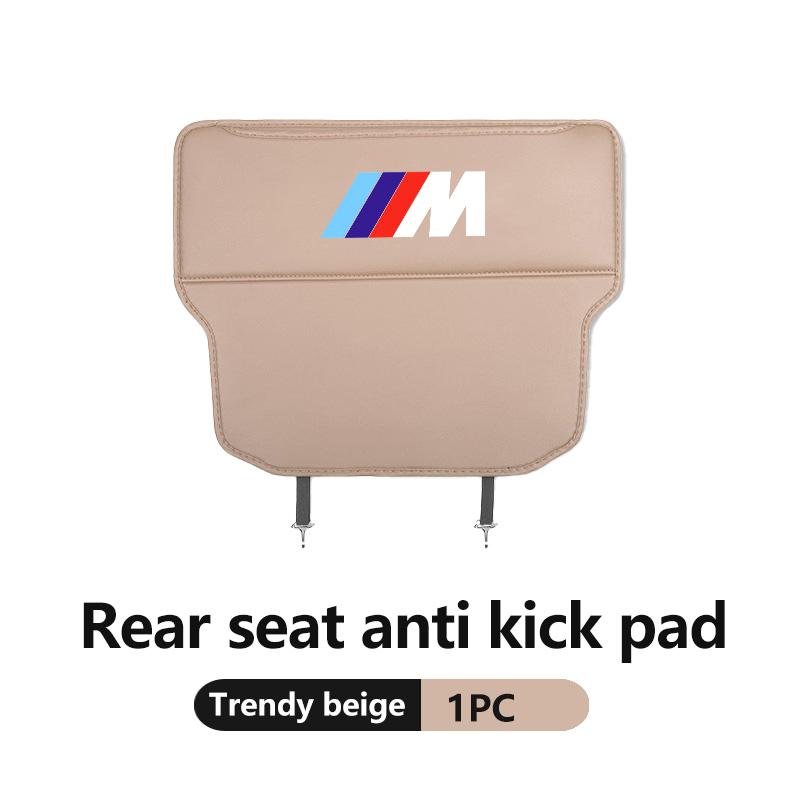 

For BMW Leather Car Seat Back Anti-kick Pad Waterproof Protector Cover Auto Accessories M Performance Alpina M3 M5 M6 X1 X3 X4