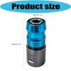 M10 Drill Bit Adapter 1/4Inch Hex Holders and Quick Changes Sleeve, Alloy Steel Accessory Converters for Assembly, Maintenance and Fastening Tasks