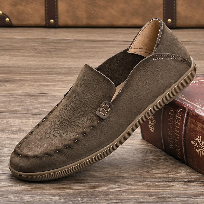 

Мужская обувь из натуральной кожи, повседневные итальянские мужские мокасины, мокасины, роскошные брендовые формальные туфли-лодочки Zapatos De Hombre 44 серый