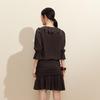 VEROMODA Ruched Ruffle Flared Sleeve Short Dress