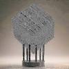 Magik Chroma Cube Glass Sculpture Home Office Desktop Ornament Housewarming Gift