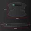 8Pcs Transparent Car Door Handle Bowl Anti Scratch Protective Sticker For Skoda Octavia Superb Rapid Kodiaq Karoq Fabia Kamiq Roomster Citigo