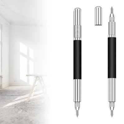 Doppelendiger Scharfer Wolframstahlspitzen Anreißer Clip Stift Keramik Glas Metall Bau Markierungswerkzeuge Gravur Handwerkzeug