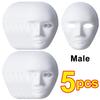 1/10pcs Paper Mache Masks White DIY Full Face Masks Paintable Paper Mask for Halloween