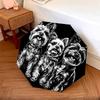 Black Yorkshire Terrier Pattern, Automatic Folding Umbrella, Portable and Foldable Design, 8 Ribs, a Christmas or Birthday Gift.