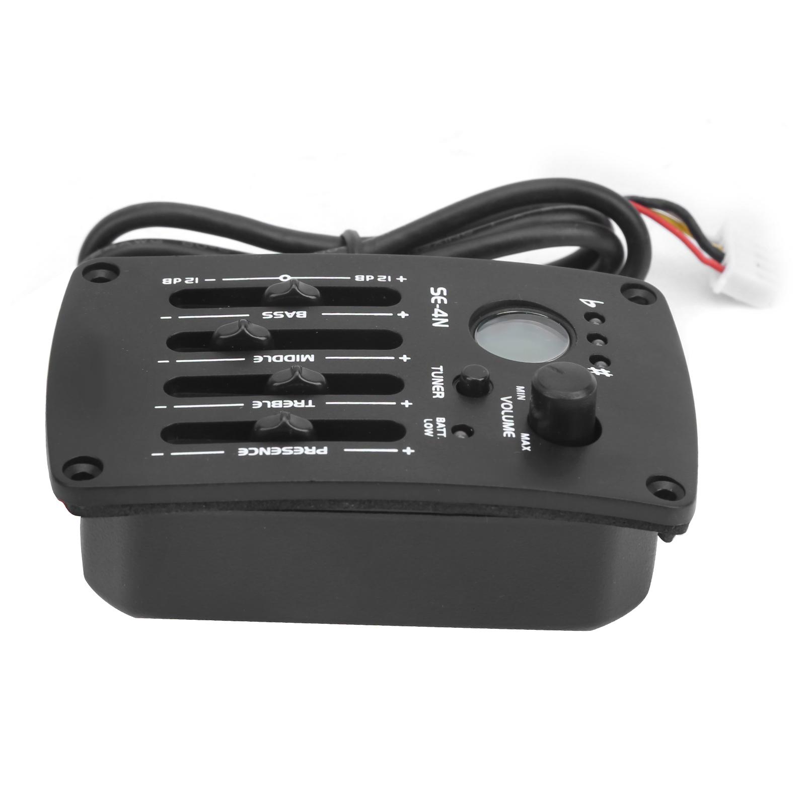 

EQ Equalizer Pickup Acoustic Guitar 4 Band Preamp Musical Instrument Accessories SE‑4N