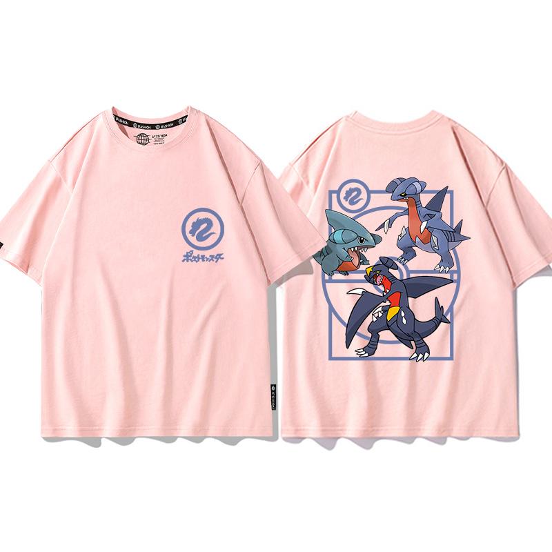 Pokémon Joint Tshirt Childrens Summer Mens and Womens Geng Gui Super Dream Clothes Boys Pokémon Short Sleeves