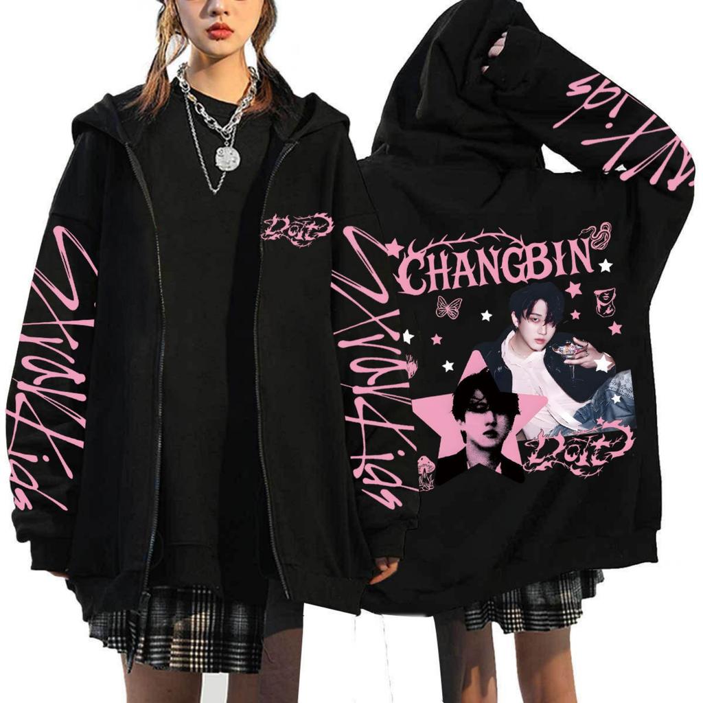 Women's Casual Fashion Printed Long Sleeve Zipper Hooded Sweatshirt