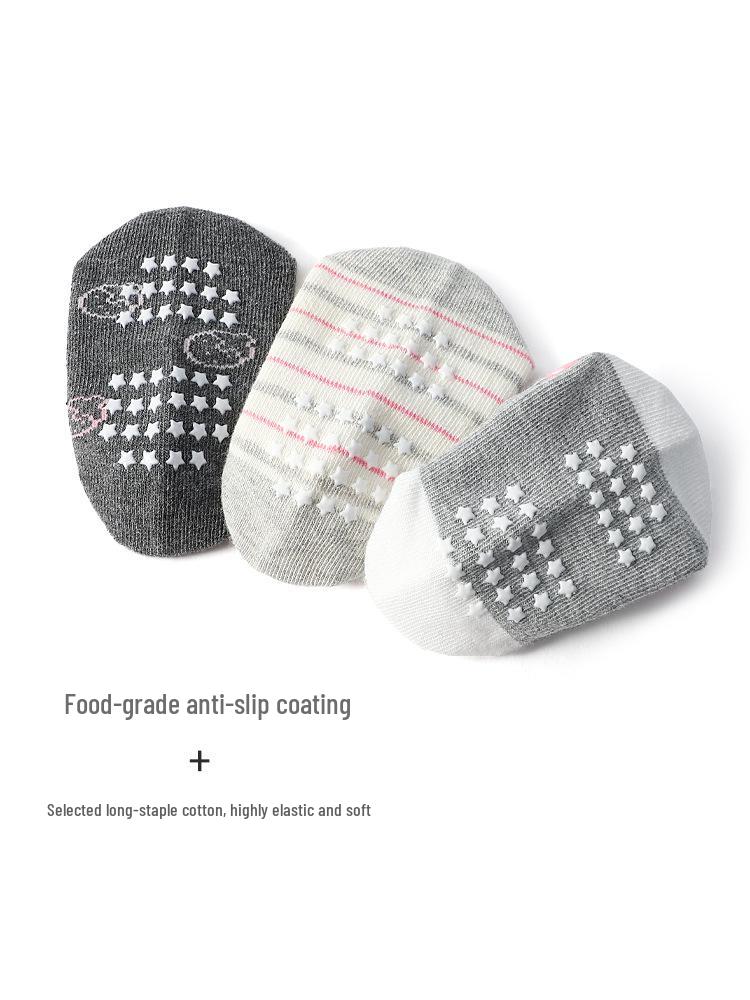 2025 Non-slip Cartoon Striped Baby & Toddler Breathable Socks