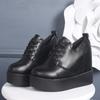 Single shoes women's 2025 new fashionable versatile comfortable inner height increase small retro 10cm lazy women's shoes
