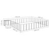VidaXL Chenil Noir 37,51 m² Acier Enclos pour Chiots Cage Chiens Extérieur 3082242