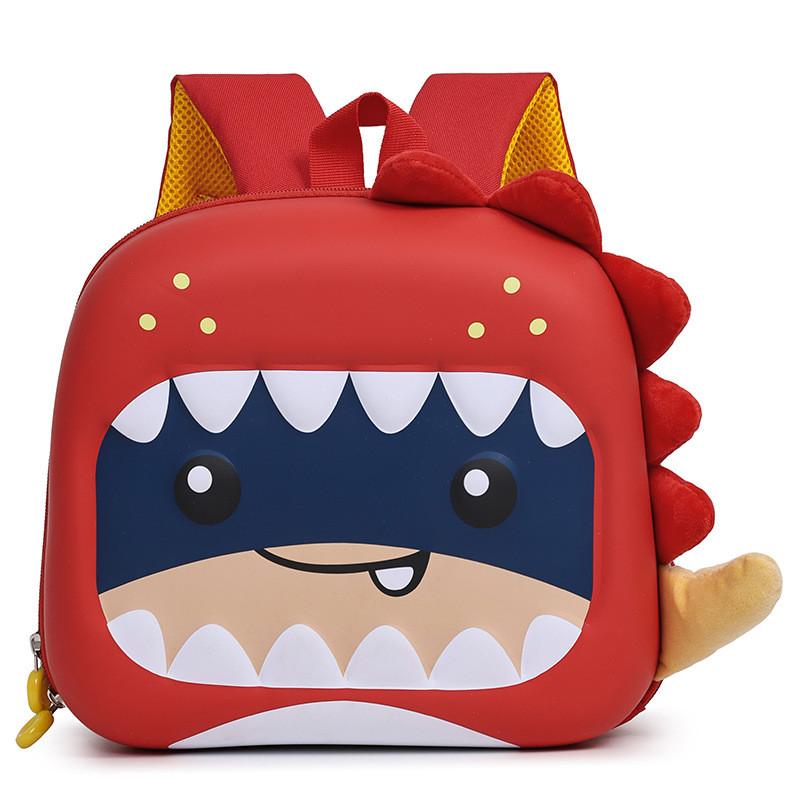 Toddler Dinosaur Egg Shell Backpack With Red Green Pink Colors For Education And Travel