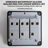 IP66 Rated Outdoor Wall Switch - Weatherproof Push Button, 1/2/3 Gang 16A for Home & Garden