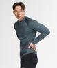 Leijibi Multi-Cooling Essential Loose Fit Zip-Up Rash Guard M Khaki Gray