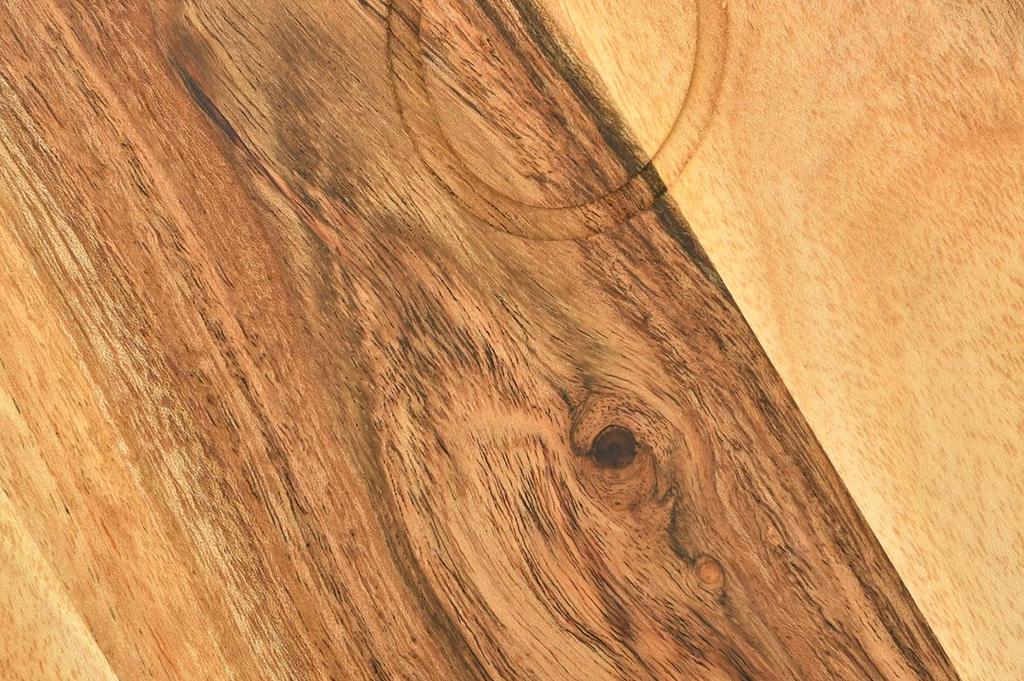 Økologisk skjærebrett i akasietre for kjøkkenskjæring og slakterblokkost, grønnsaker, frukt og salat, 14 x 10 tommer, spøkelsesbrett