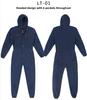 Custom-made Men's Flame Retardant CE Certified Welding Protective Clothing One-piece Denim Hooded Reflective Needle Detection