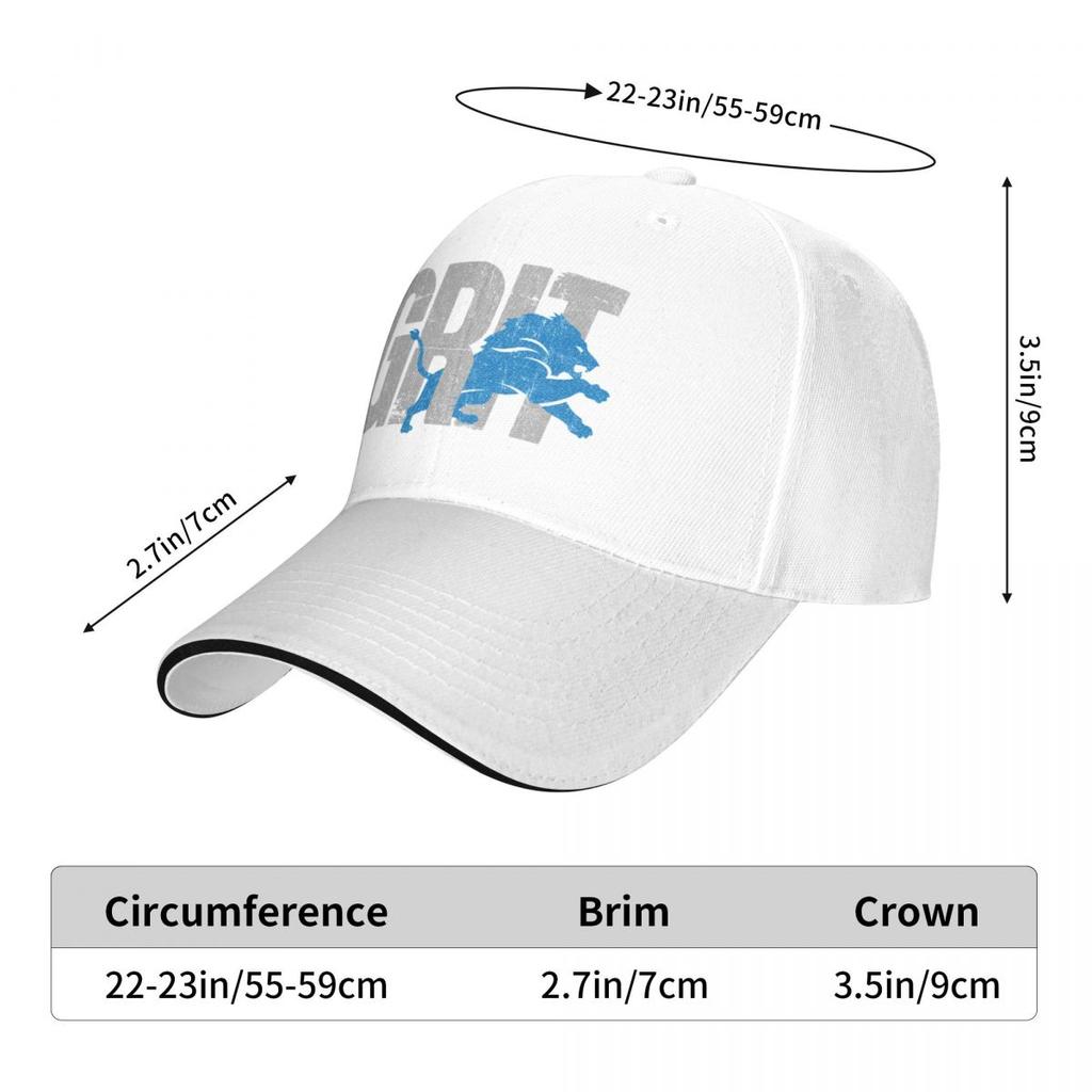 Detroit Grit (Variant) Baseballkeps Hatt Lyxmärke derbyhatt Huva Unisex hattar Dam