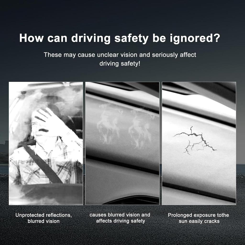 KUNGKIC pro Ford Mustang 2024 2025 Kryt zadní palubní desky Vlastní podložka palubní desky Interiérová koberecová podložka Flanelová sluneční clona Ochranná podložka Příslušenství Protiskluzová