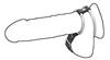 Penis Sleeve with Two Rings Leder 7006