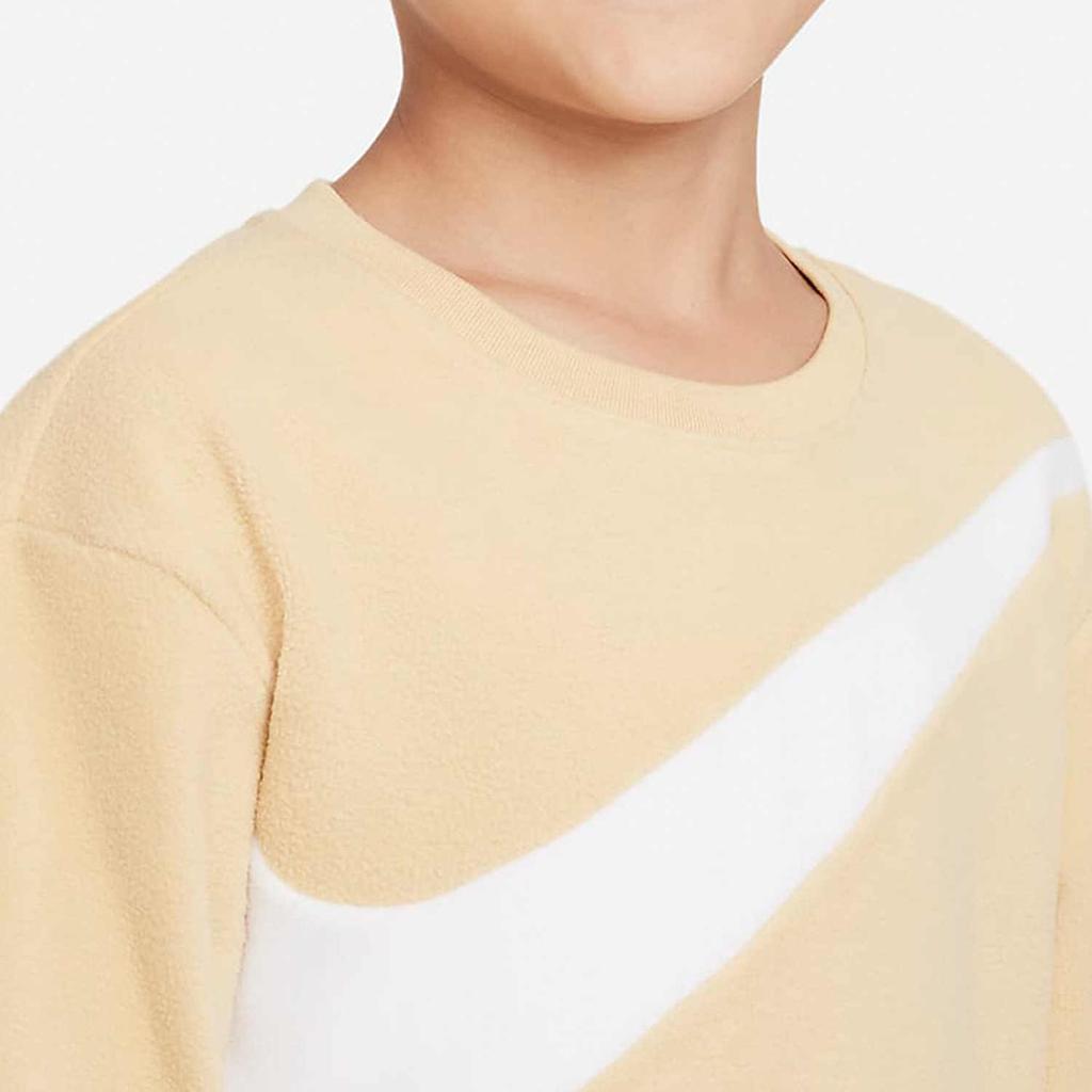 Nike Casual Sports Set Color Block Pattern Splicing Round Neck Long Sleeve Kids Sets FD5038-252