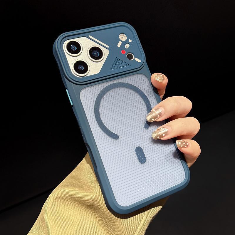 Ice Armor Magnetic Phone Case for iPhone 17 Pro Max - Frosted, Semi-transparent, Drop-proof iPhone 17 Pro Max