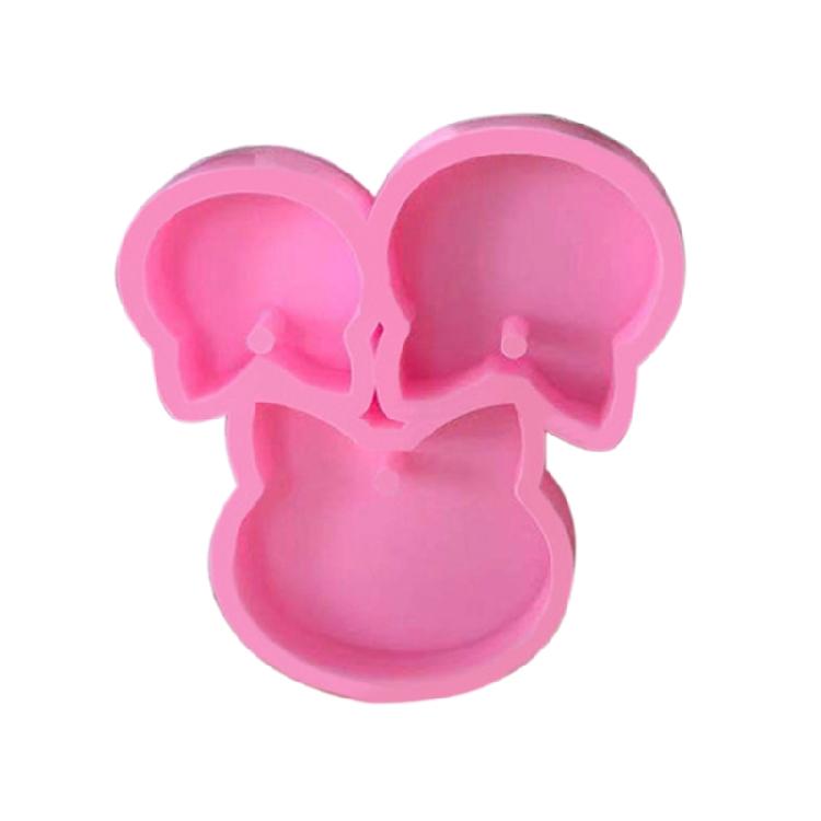 

Cats for Head Keychain Silicone Mold with Hole Keyring Pendant Handmade Mold
