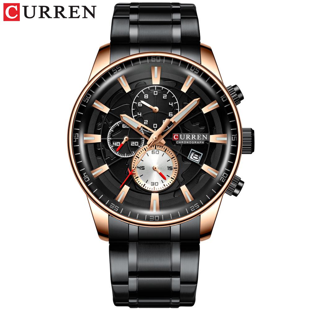 CURREN 8362 Men's Waterproof Six-Hand Business Calendar Watch
