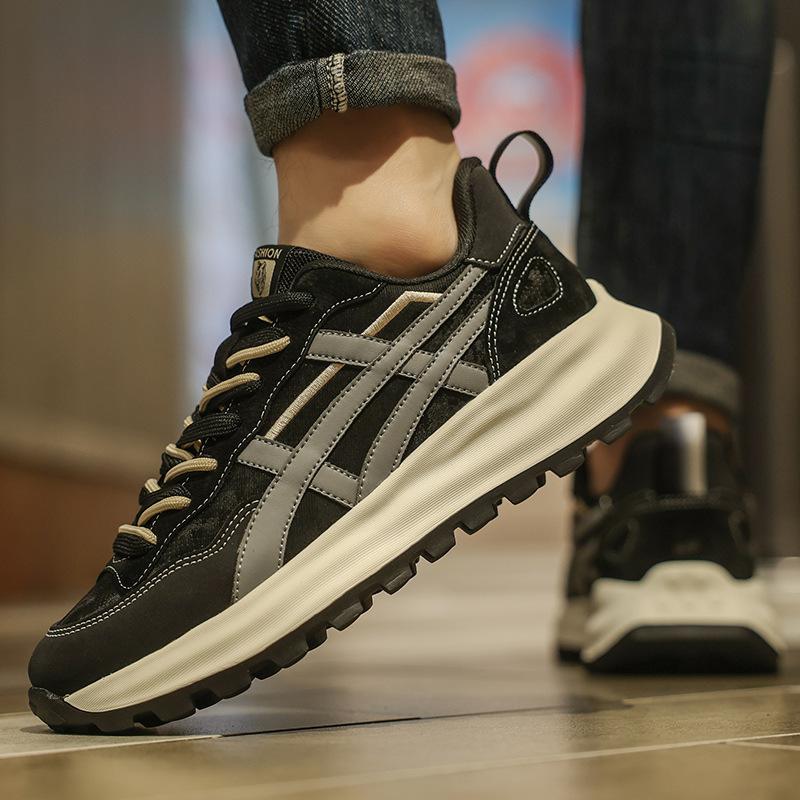 Winter new men's shoes fashion trend casual trendy shoes running shoes men's thick-soled shock-absorbing sports shoes