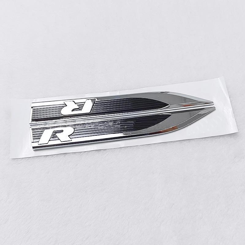 Hot 2pcs Rline R GTI GLI Emblem Car Fender Side Wing Auto Sticker Accessories For Volkswagen VW Golf MK8 Polo Passat Magotan Tig