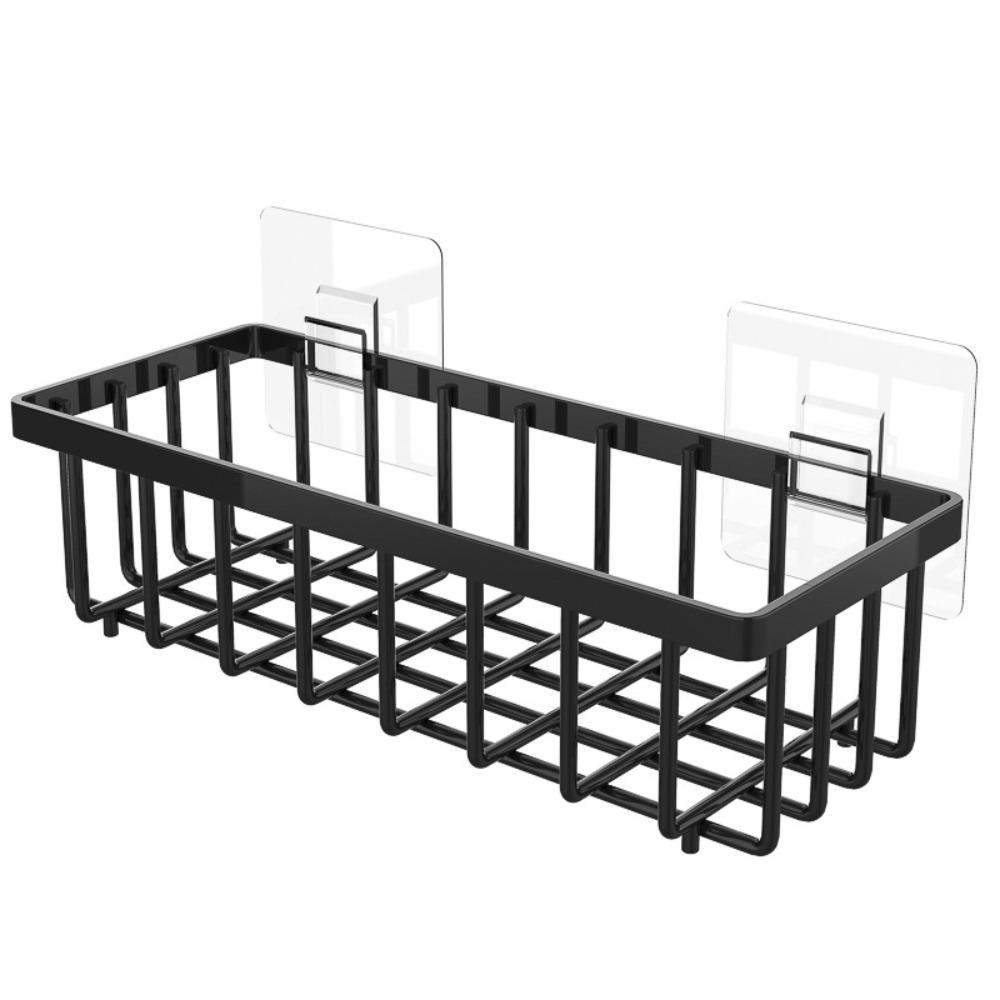 

Portable Kitchen Storage Rack Large size Soap Basket Useful Sponge Holder Bathroom Shampoo Shelves сірий