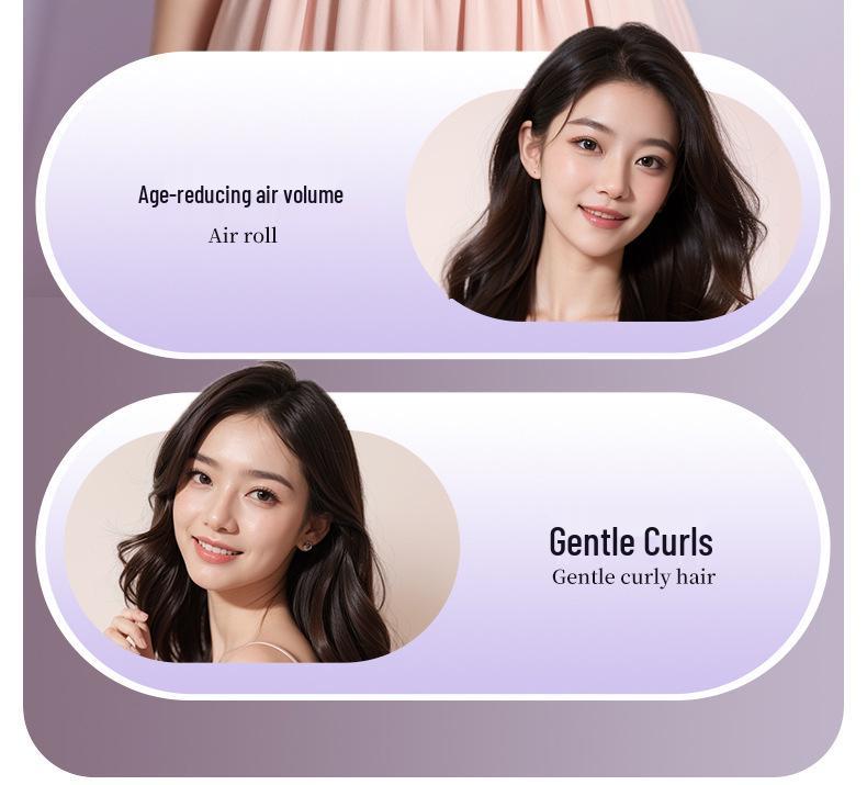 Ceramic Curling Iron for Big Waves & Bangs - Inward/Outward Curls, Hair-Friendly, Lazy Electric Design.