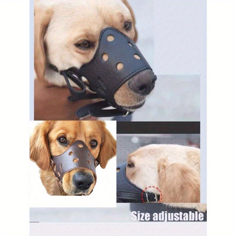 1pc Dog Muzzle Medium Small Large Anti-Barking Dog Mask Pet Supplies Black