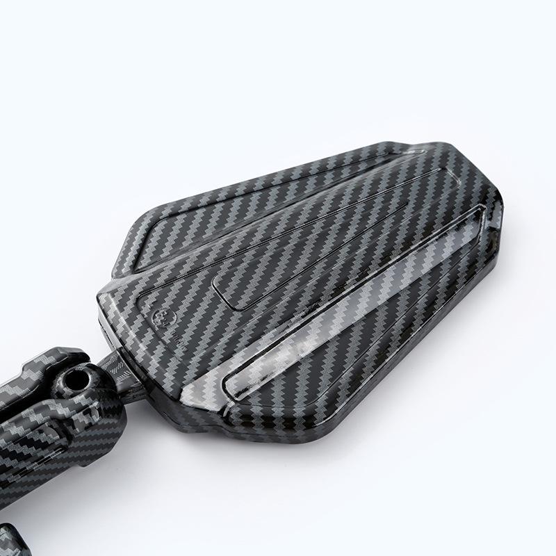 Foldable Off-Road Adventure Motorcycle Rearview Mirror, Adjustable Multi-Angle with Wide Field of View