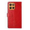 For Motorola Moto G Stylus 5G (2025) Case with Wrist Strap Y Shaped Lines Imprint Leather Phone Cover