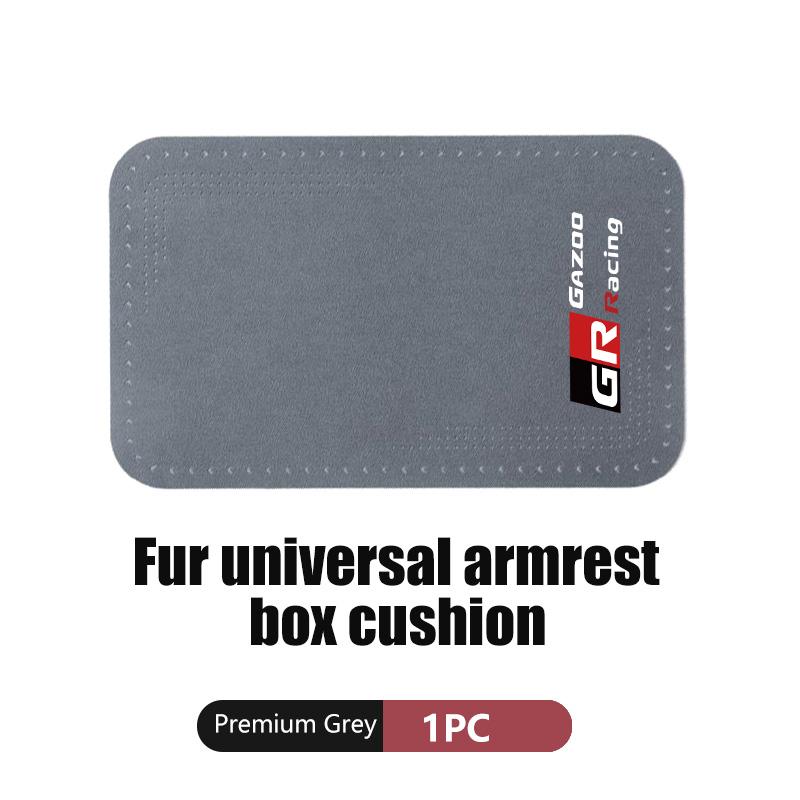 For S1 Car Armrest Box Pad Suede Auto Armrest Mat Car Accessories GRsport Yaris Corolla Rav4 CHR Auris Cruiser Highlander JH0
