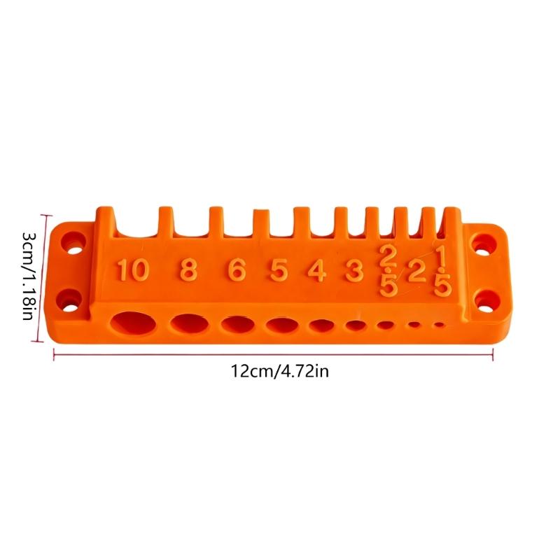 Hex Key Organiser Holder 1.5-10Mm Metric Hex Wrench Storage Rack Wall Mount Tool Holder for Garage Setups Use