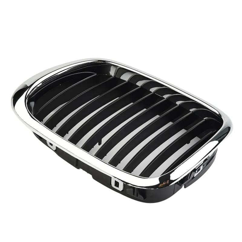 1 Paar Kühlergrills für BMW E39 5er Serie 525 530 535 540 M5 1998-2003 Front Chrom Schwarz Kühlergrill Ersatz Auto Außen Teile
