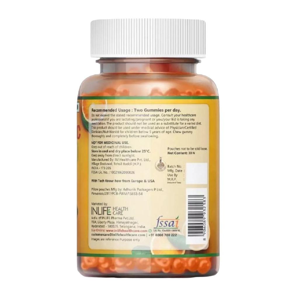 Gummies with Vitamin C (30 Pcs), Vitamin C Gummies INLIFE