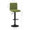 Bar Stool Light Green Velvet